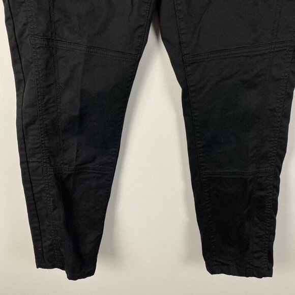 Chicos Slim Leg Ankle Pants Womens 1 US 8 Black Cotton Blend - Picture 3 of 9